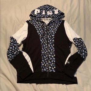 VS PINK floral full zip